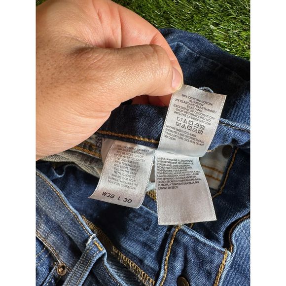 Lucky Mens Blue Jeans 221 Straight 38x30 - Picture 5 of 7